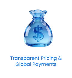Transparent Pricing & Global Payments